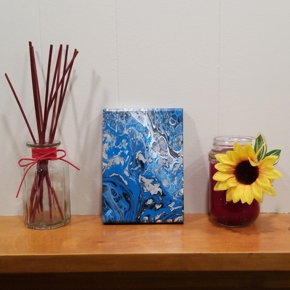 5"x7" Handmade Paint Pour - Picture 1 of 5